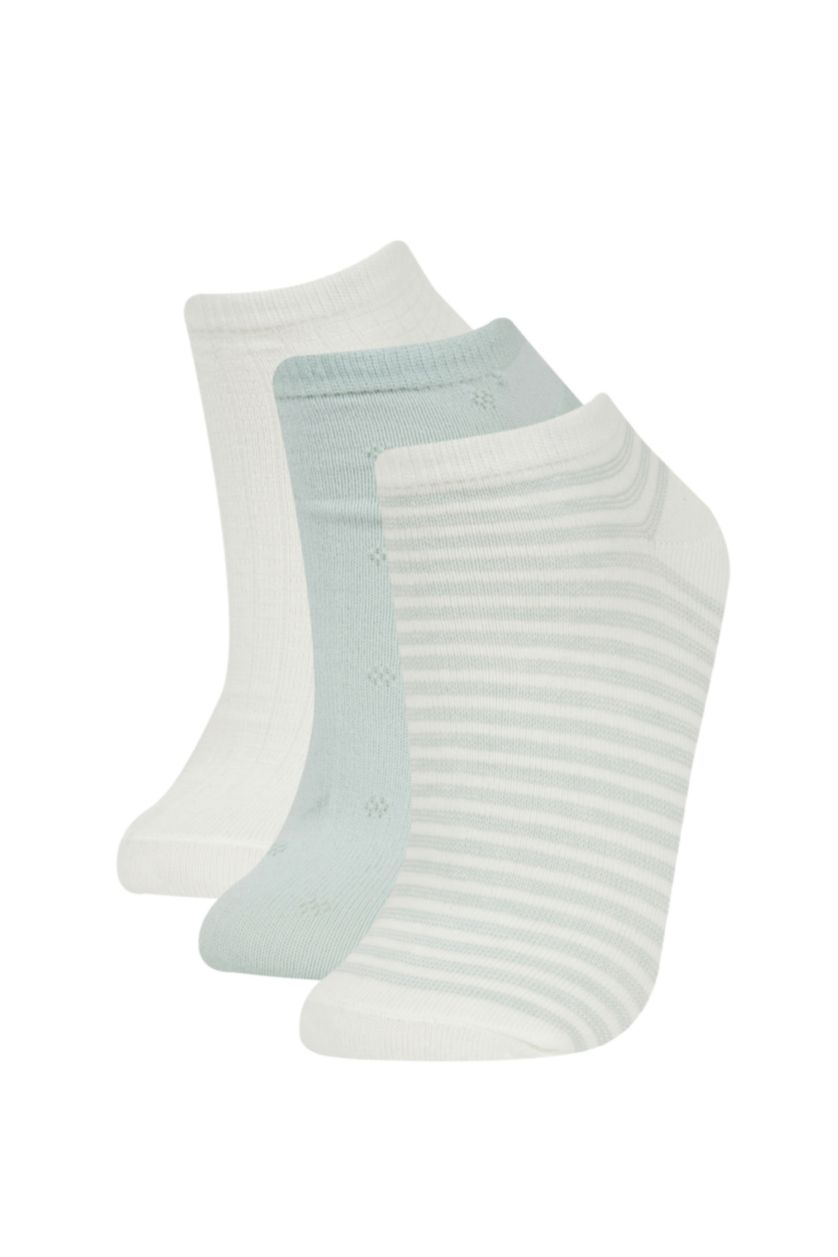 FEMME Karma Lot de 3 paires de chaussettes invisibles en coton pour femme
