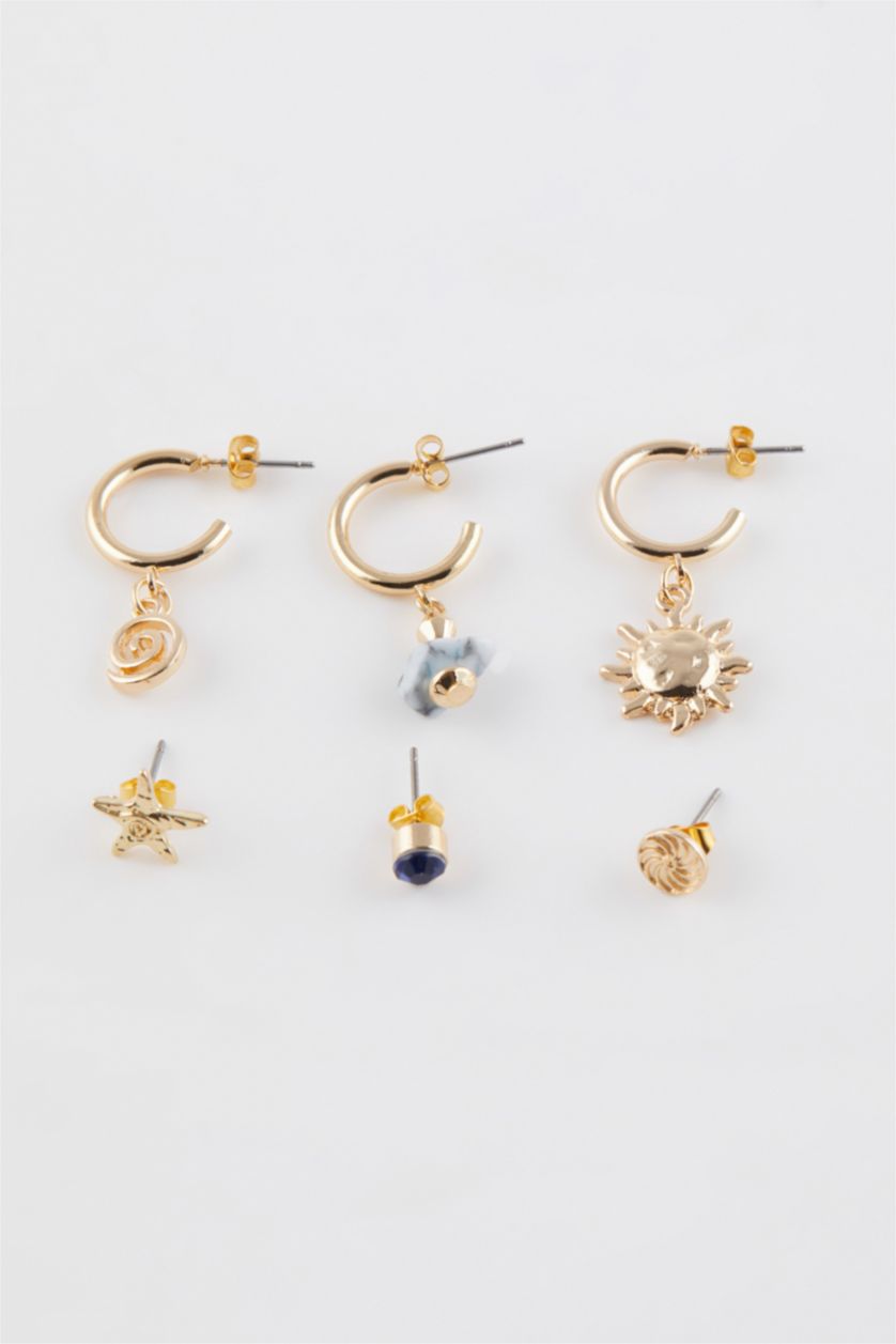 حريمي GOLD حلق حريمي ذهبي - 6 قطع