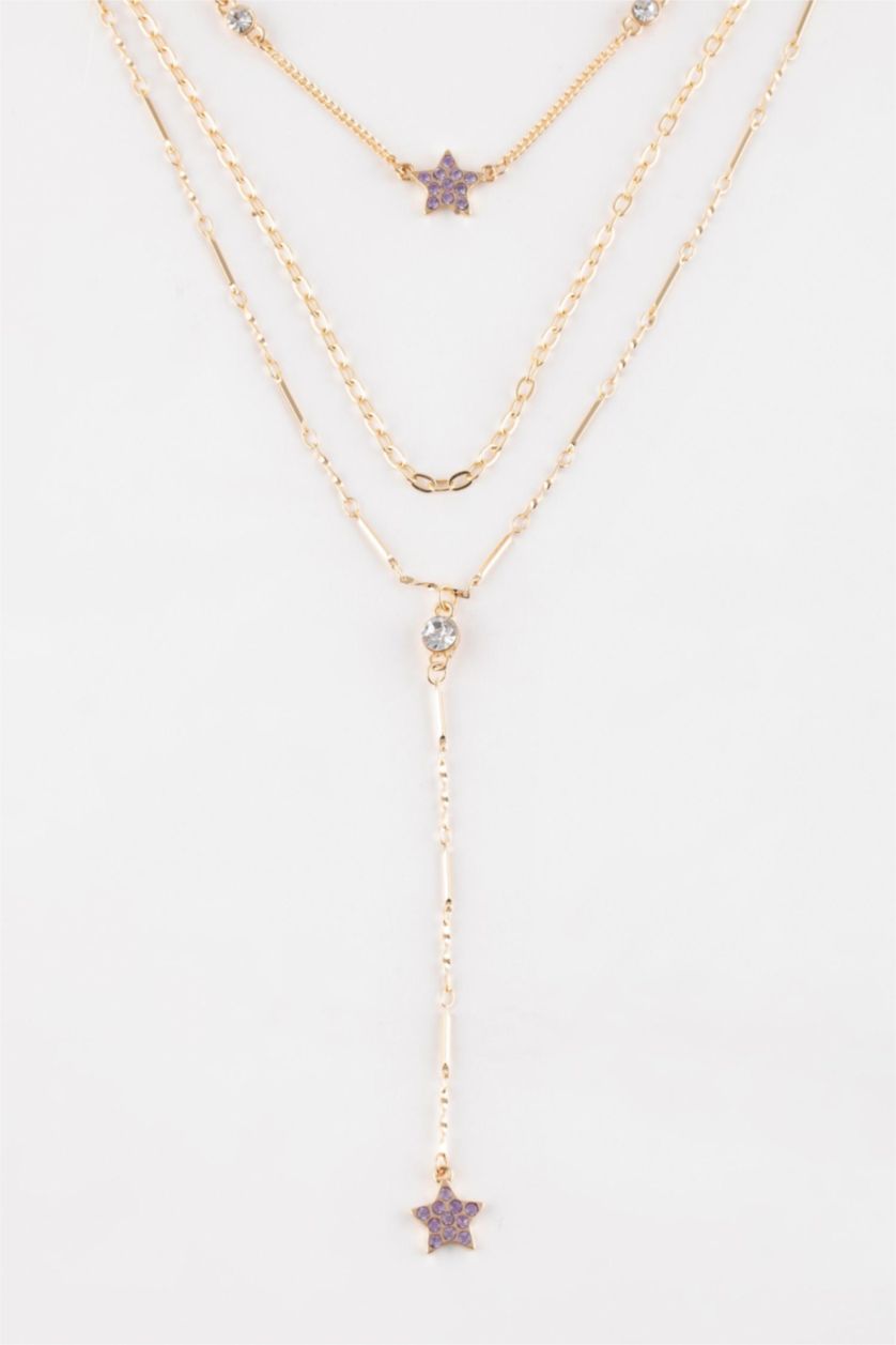 حريمي GOLD سلسله حريمي على شكل نجم - 3 قطع