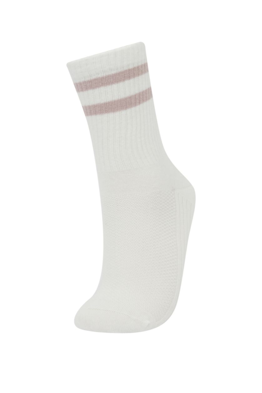 Kadın Karma Kadın 3'lü Pamuklu Uzun Çorap