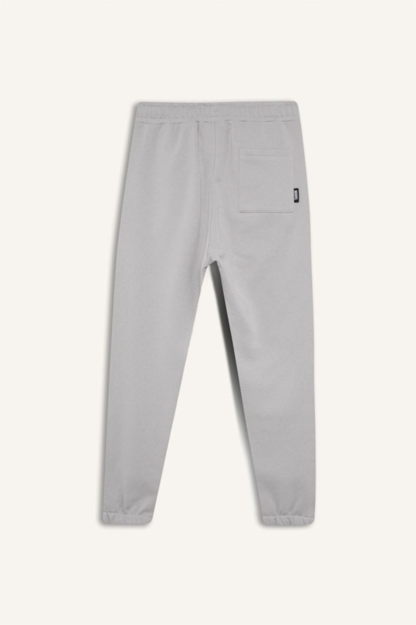 Ерлер Ашық сұр Marvel Logo Only қалыпты пішім Шалбар