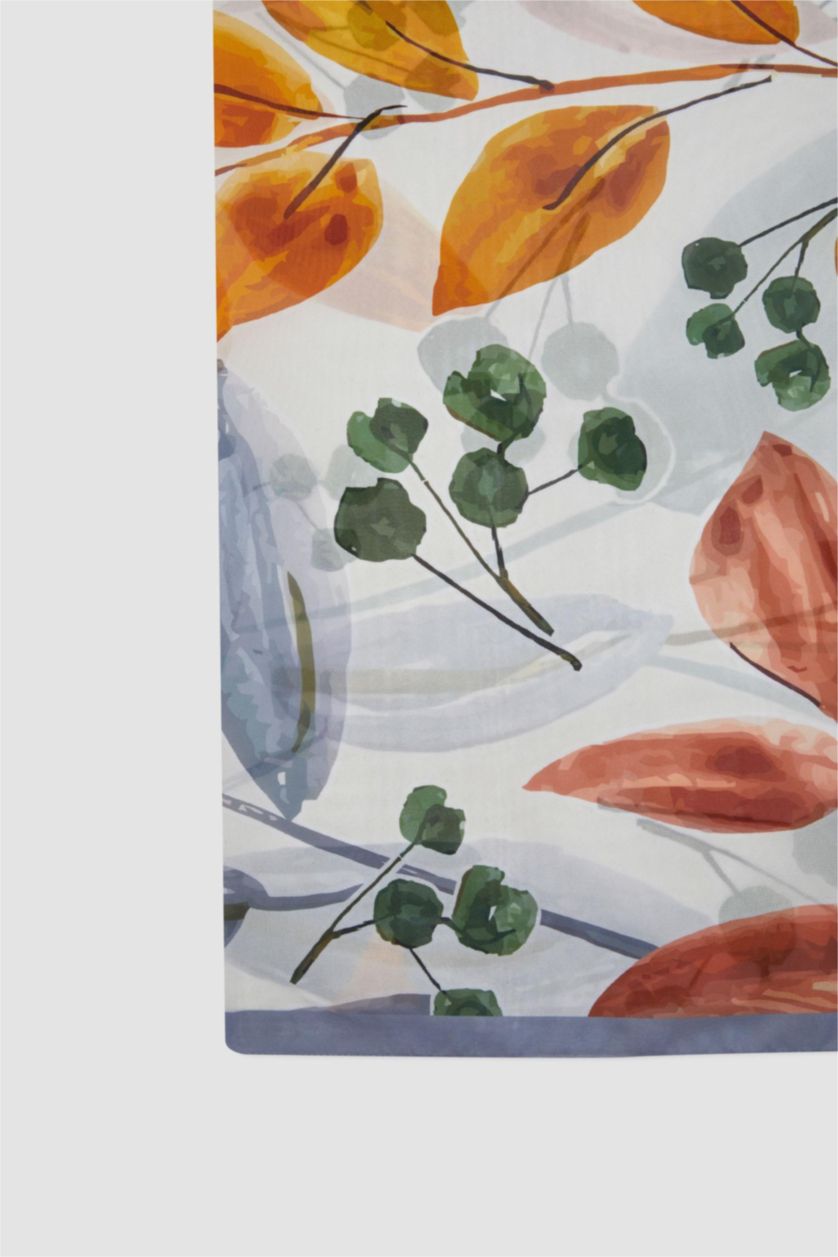 FEMME Bleu Paréo en mousseline imprimée