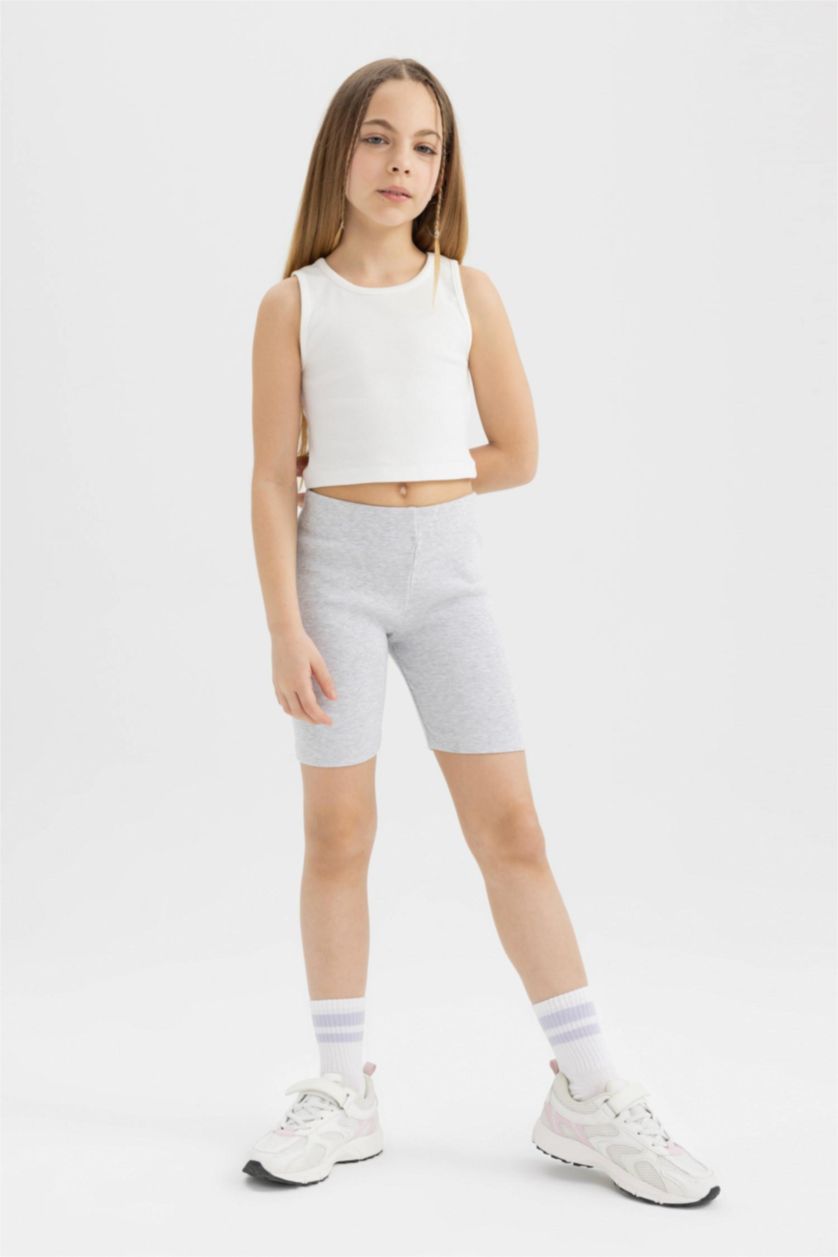 FILLES Gris Leggings à Camisole Biker pour Fille