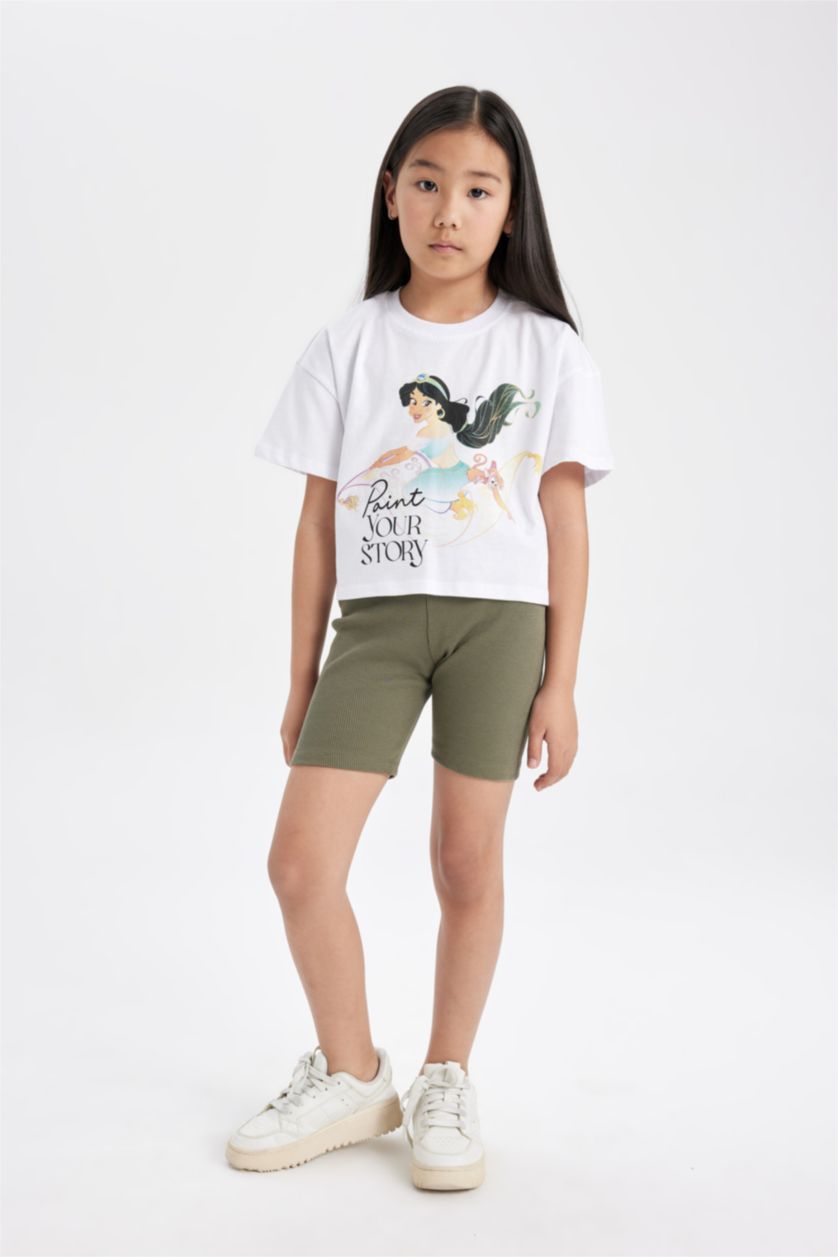 GIRLS & TEENS Light Khaki Girl Biker Biker Leggings