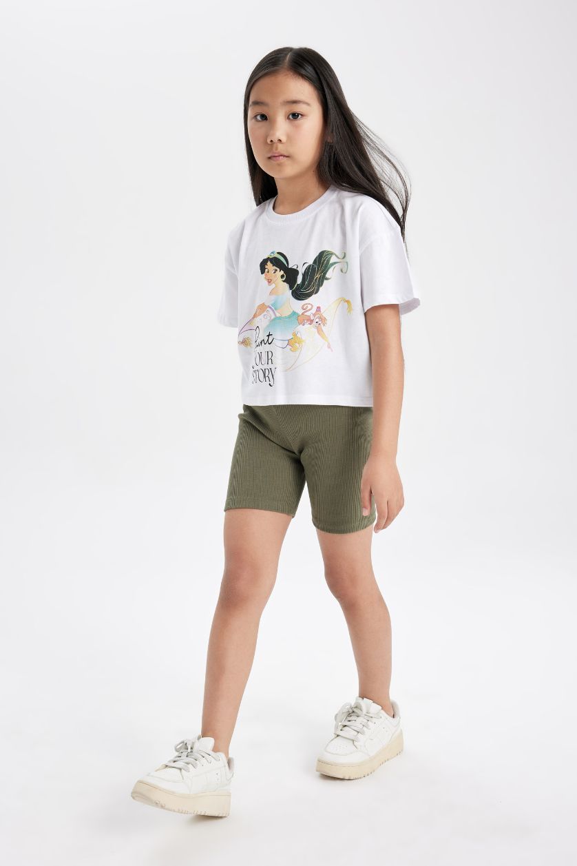 GIRLS & TEENS Light Khaki Girl Biker Biker Leggings