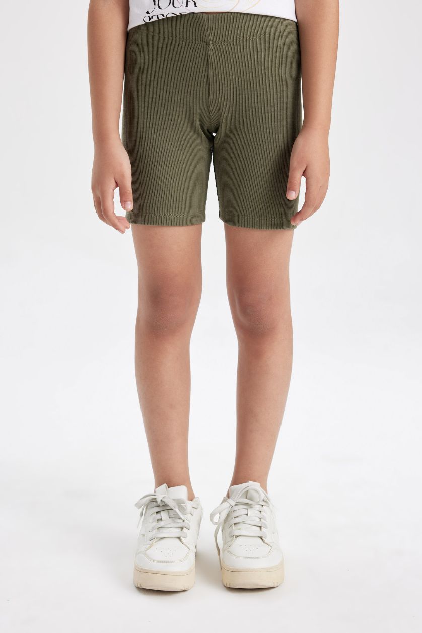 GIRLS & TEENS Light Khaki Girl Biker Biker Leggings