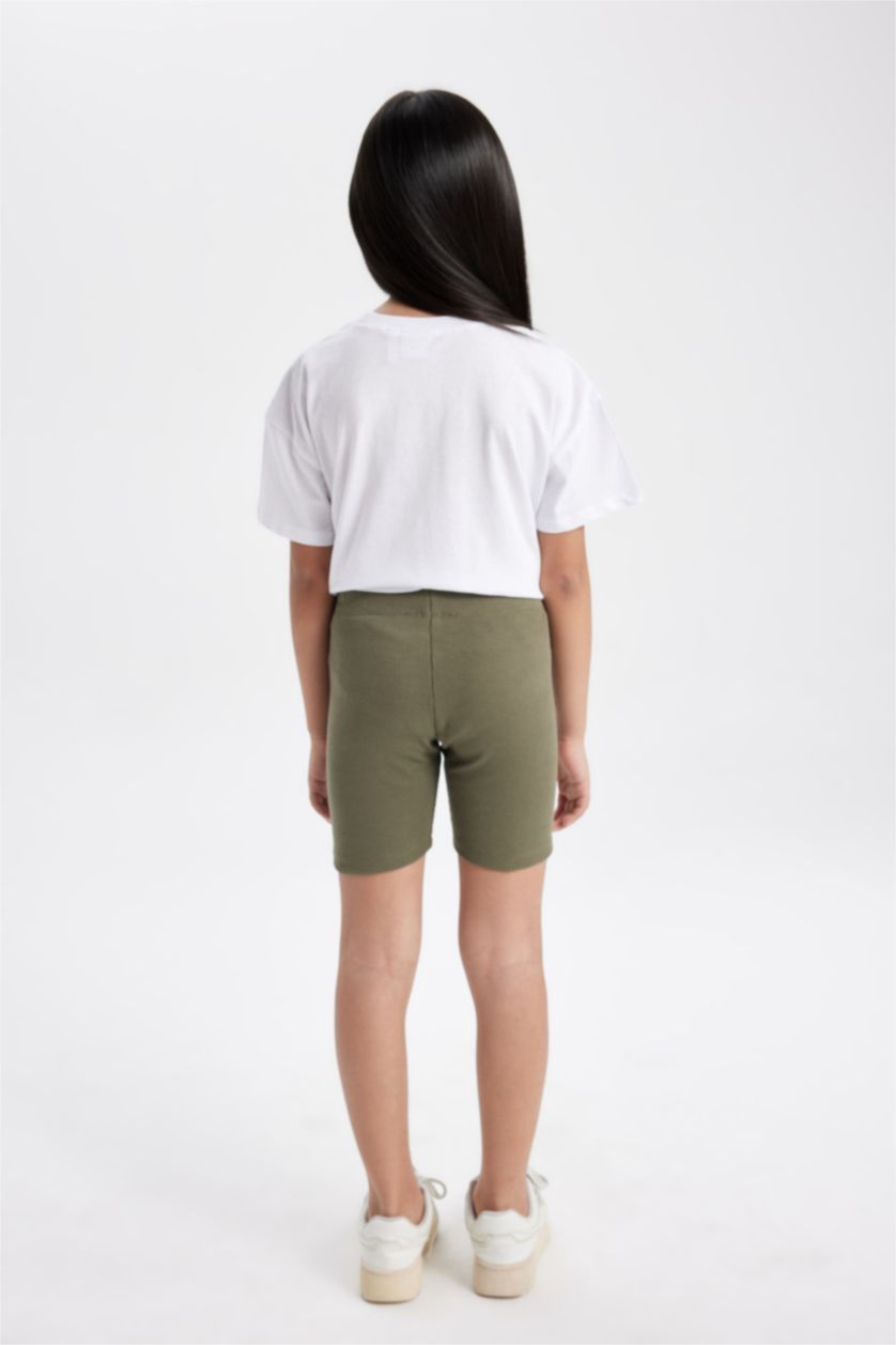 GIRLS & TEENS Light Khaki Girl Biker Biker Leggings