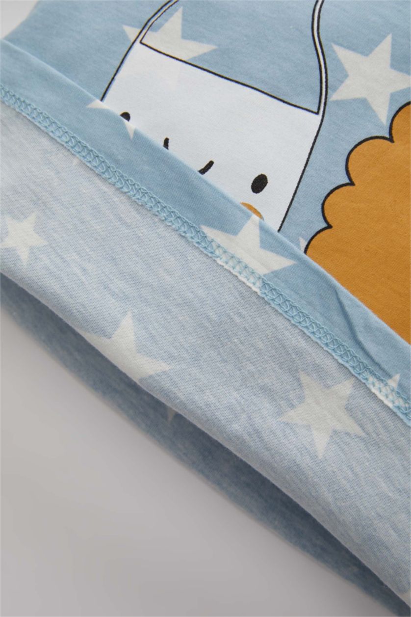 BABY BOY Blue Baby Boy Star Patterned Cotton 2 Piece Pajama Set