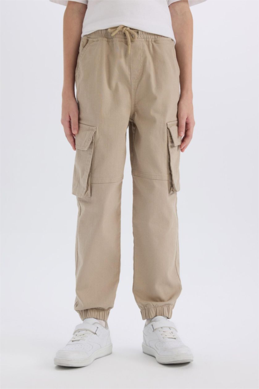 BOYS & TEENS Light Vison Boy Waist Tied Elastic Leg Jogger Cargo Pants