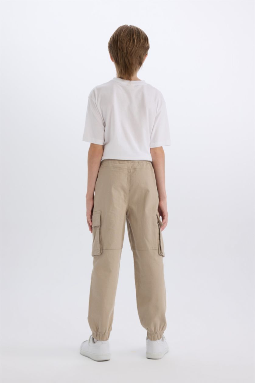 BOYS & TEENS Light Vison Boy Waist Tied Elastic Leg Jogger Cargo Pants