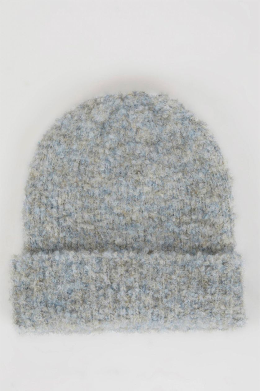 Kadın Mavi Kadın Pelüş Bere