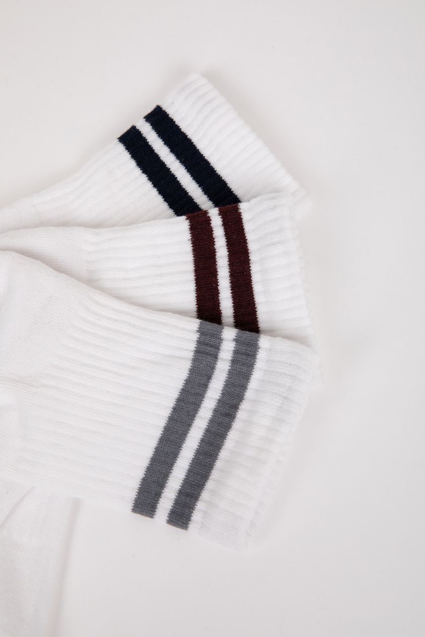 HOMME Blanc Lot de 3 paires de Chaussettes de sport confortables en coton pourHomme