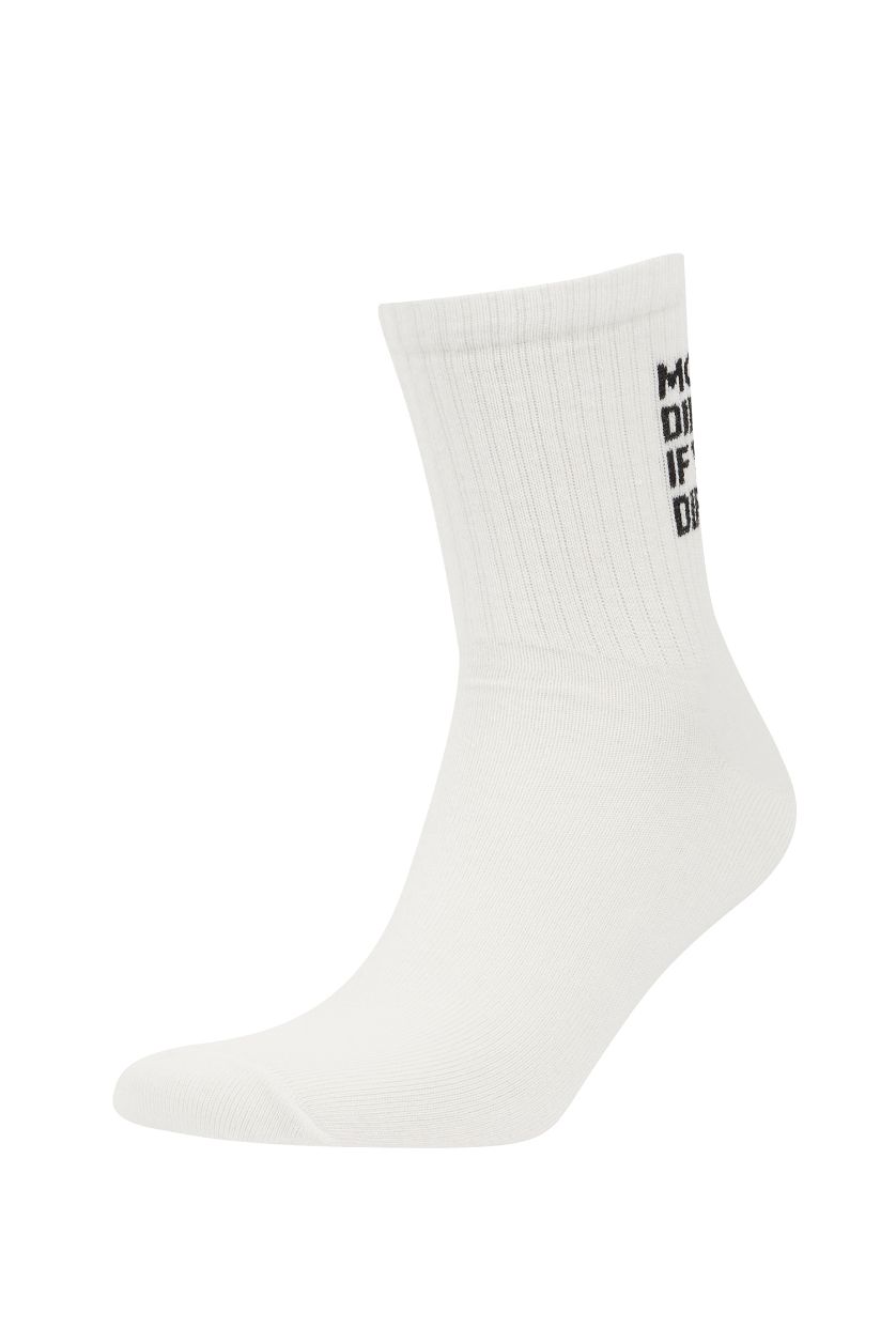 MAN White Man Slogan 3 piece Short Cotton Socks