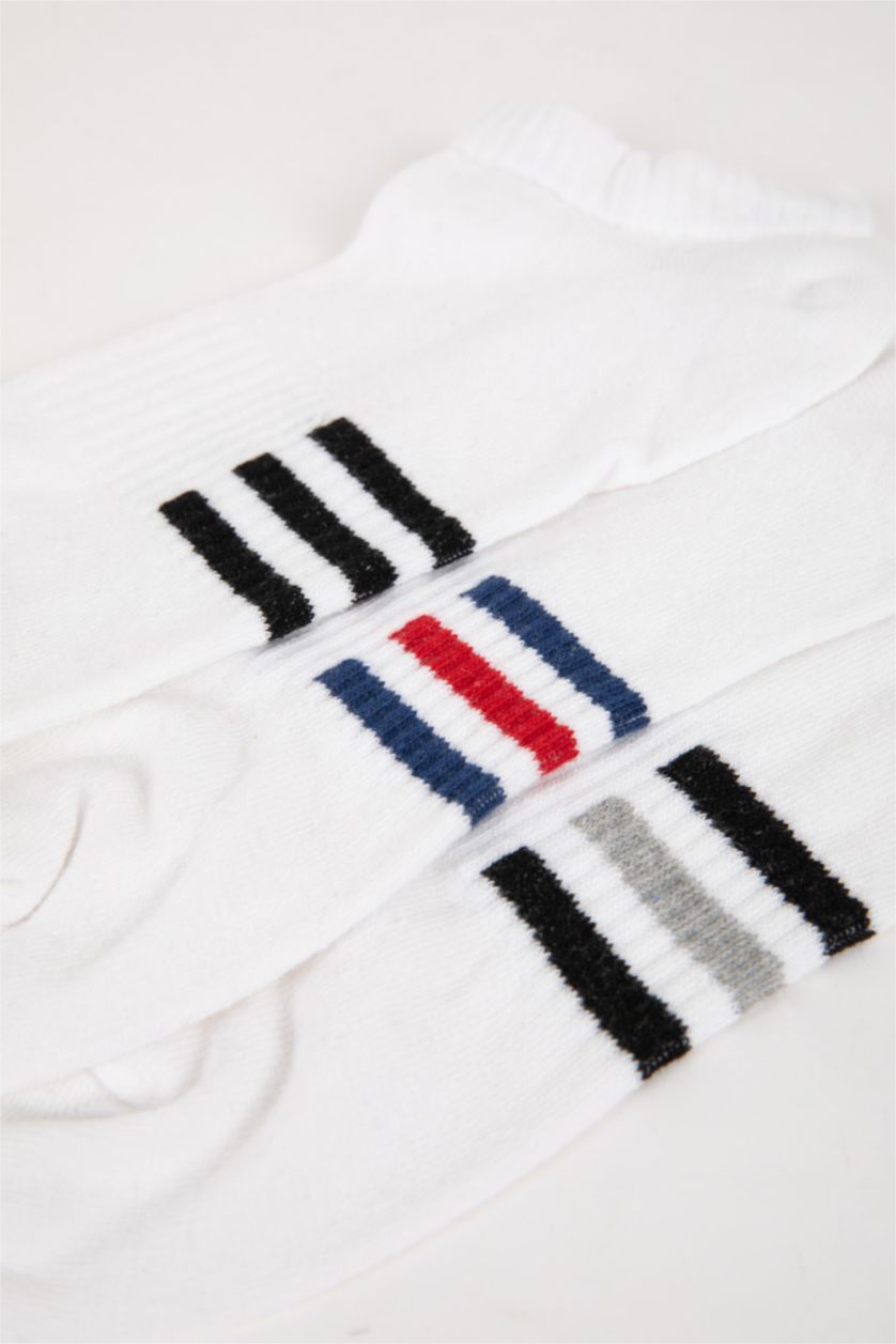 رجال أبيض (000) جوارب رياضي قصيرة قطن ولادي - 3 قطع