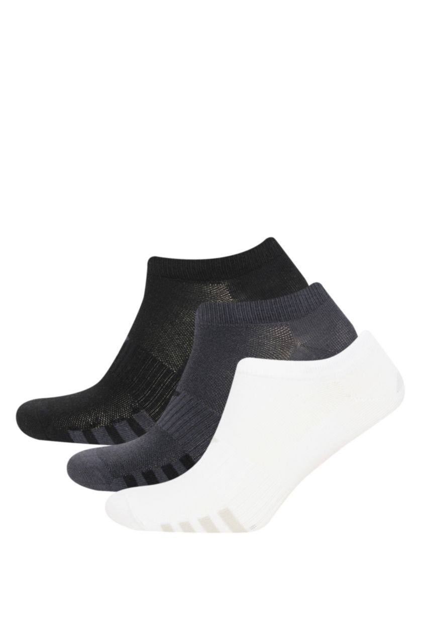 Erkek Karma Erkek 3'lü Pamuklu Kısa Spor Çorap