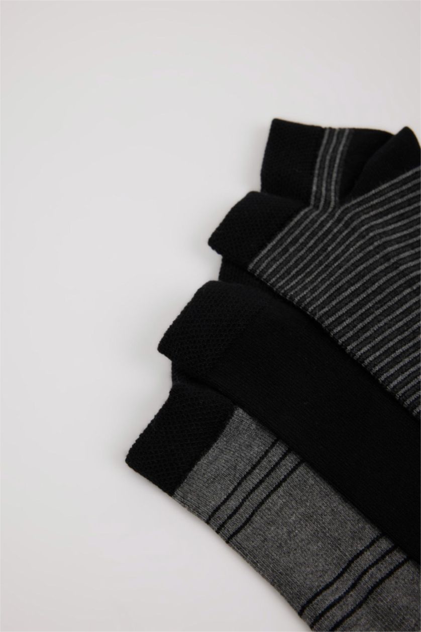 رجالي أسود شرابات قصيرة رجالي بامبو - 3 قطع