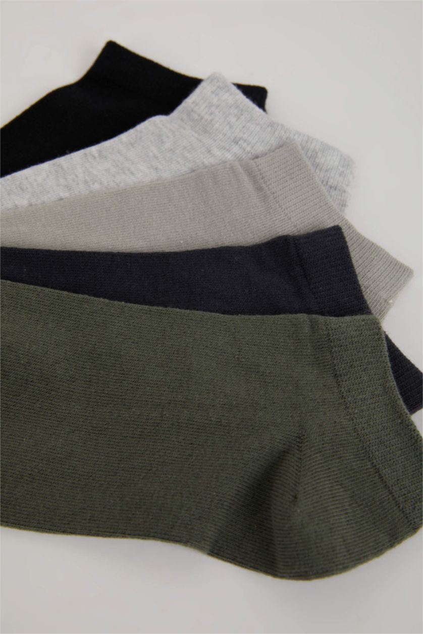 Erkek Karma Erkek 5'li Pamuklu Patik Çorap