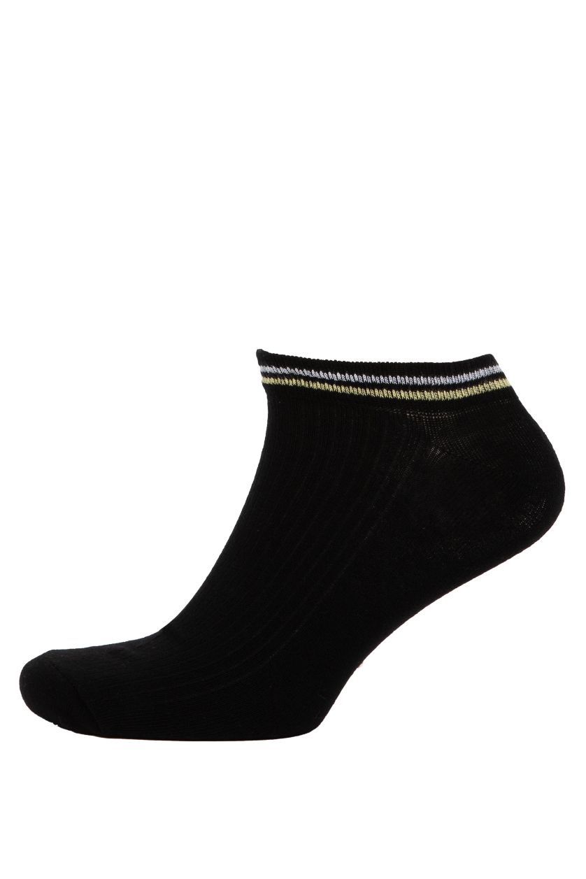 HOMME Noir Lot de 5 paires de Chaussettes Courtes en Coton pour Homme