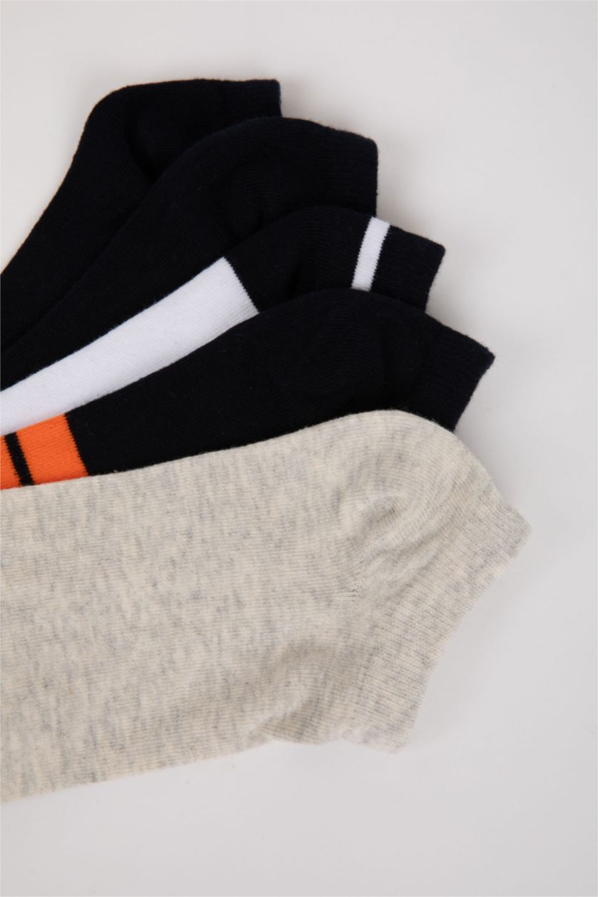 Erkek Karma Erkek 5'li Pamuklu Patik Çorap