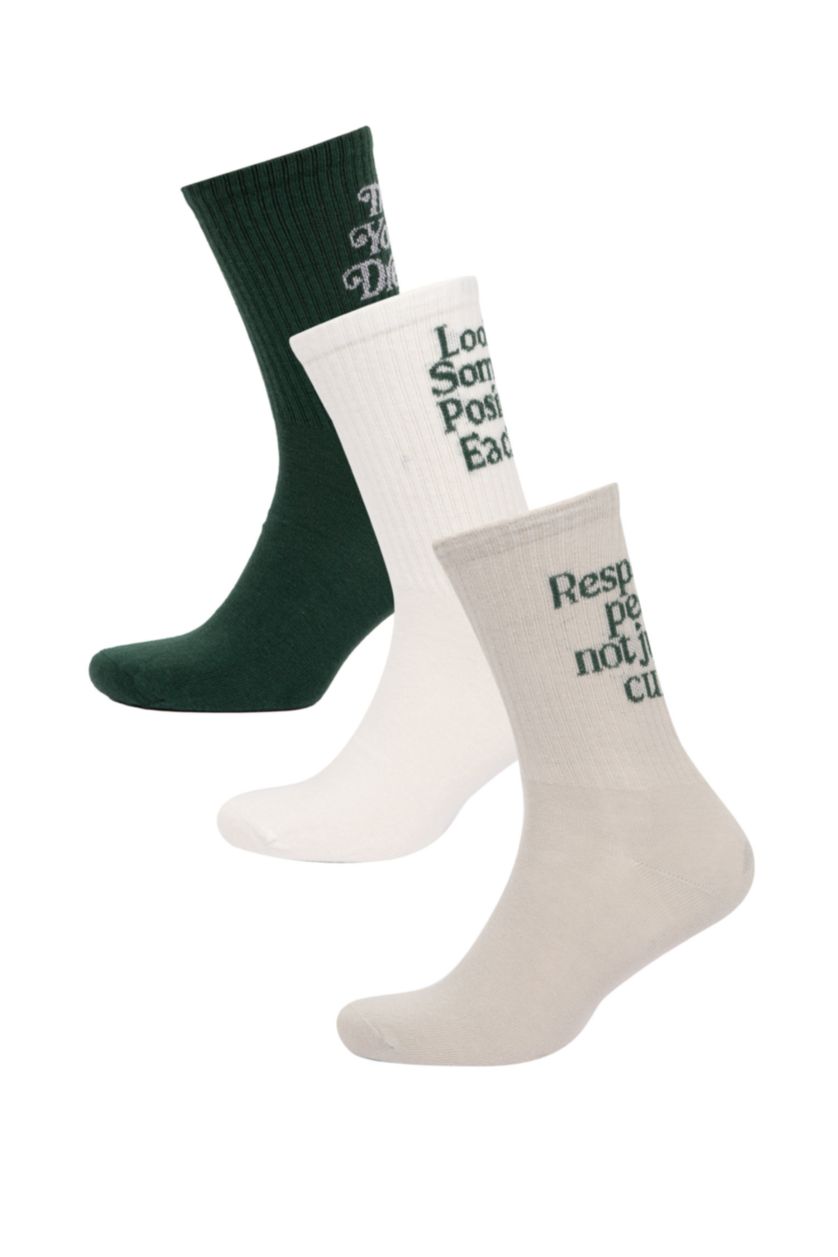 Men Karma 3 piece Cotton Long sock