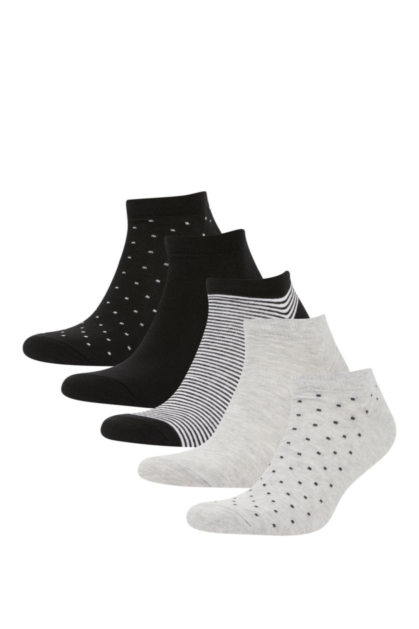 Erkek Karma Erkek 5'li Pamuklu Patik Çorap