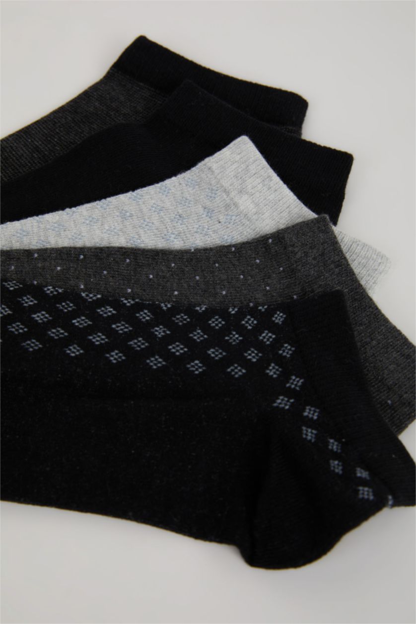 Men Karma 5 Piece Cotton Short Socks