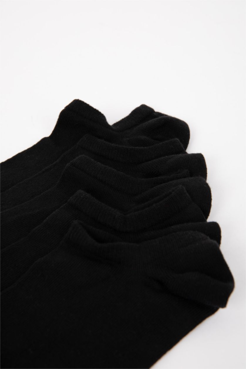 HOMME Noir Lot de 5 Chaussettes courtes en Coton pour Homme