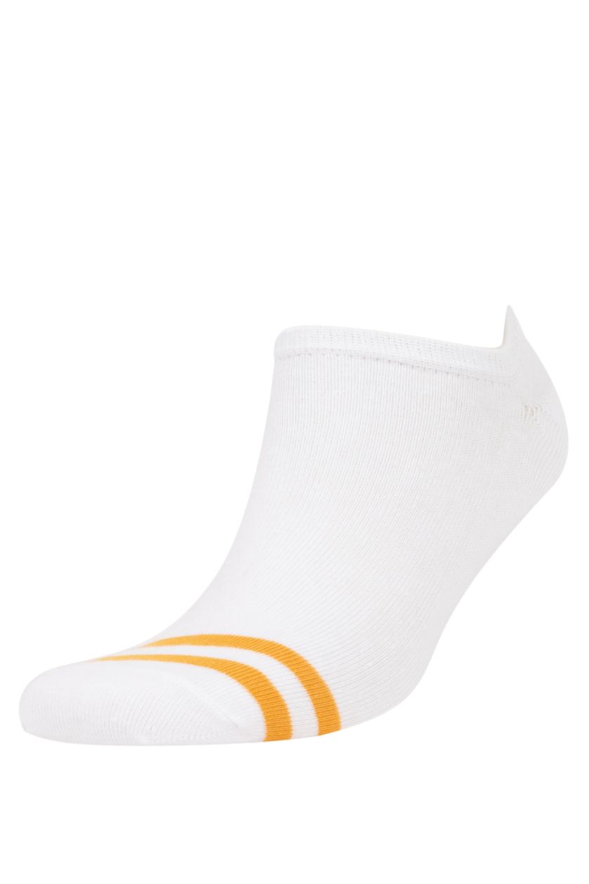 MAN White 5 Piece Cotton Step Socks