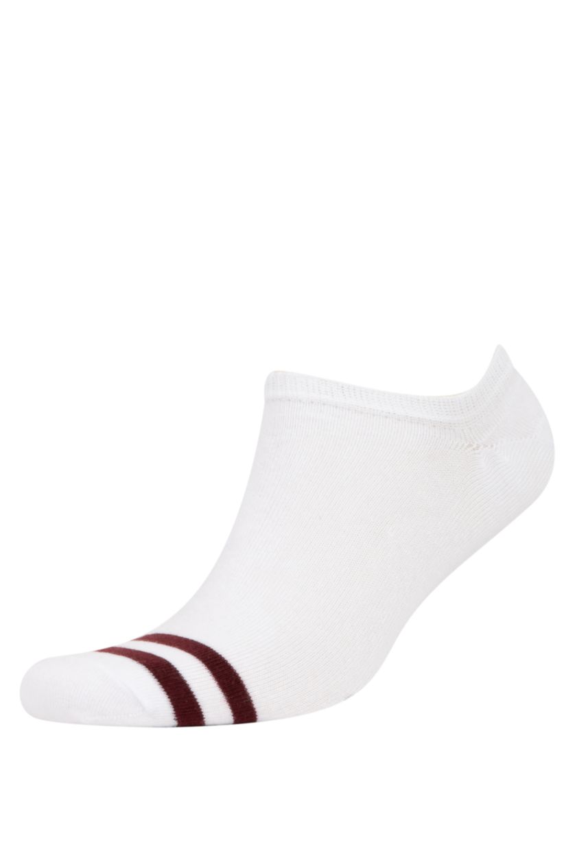 MAN White 5 Piece Cotton Step Socks