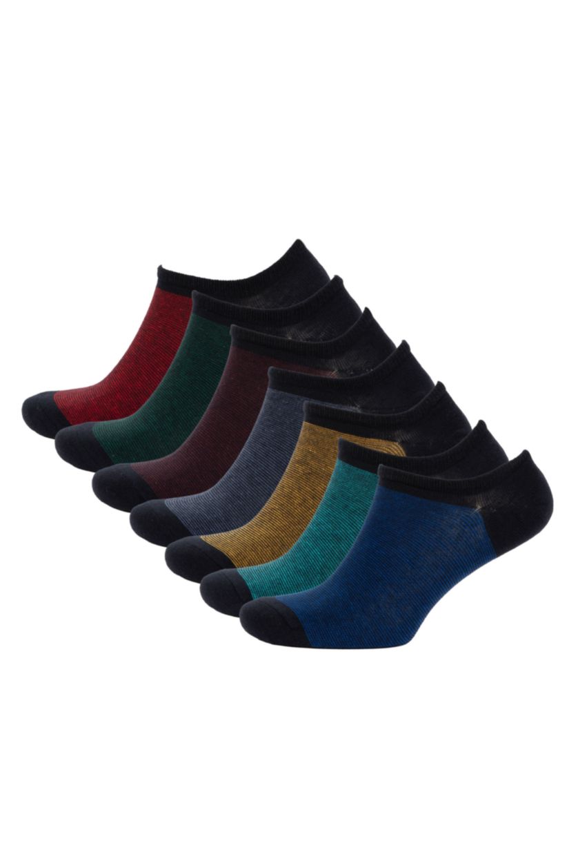 MAN NAVY 7 piece Cotton Step Socks