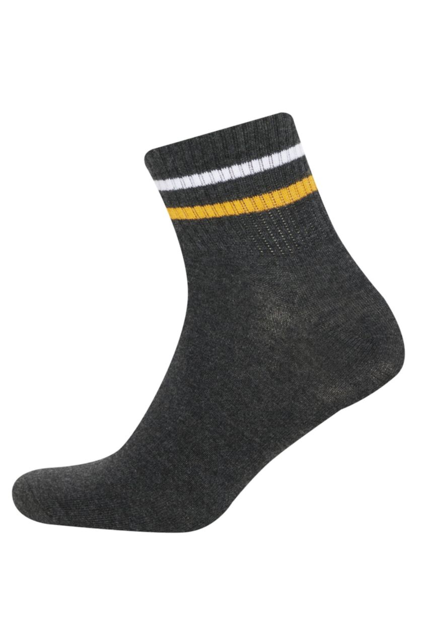 Erkek Karma Erkek 5'li Pamuklu Soket Çorap