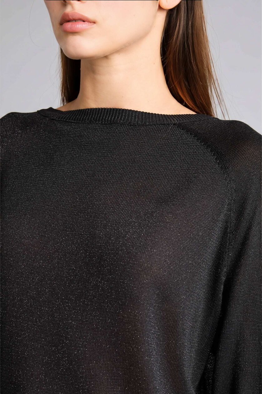 Әйелдерге қара Regular Fit жемпір