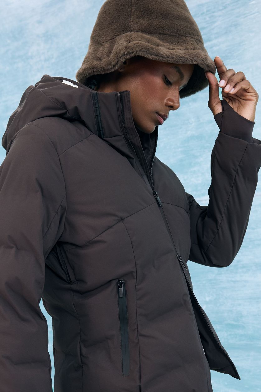 Woman Dark Brown Woman Plush Bucket Hat