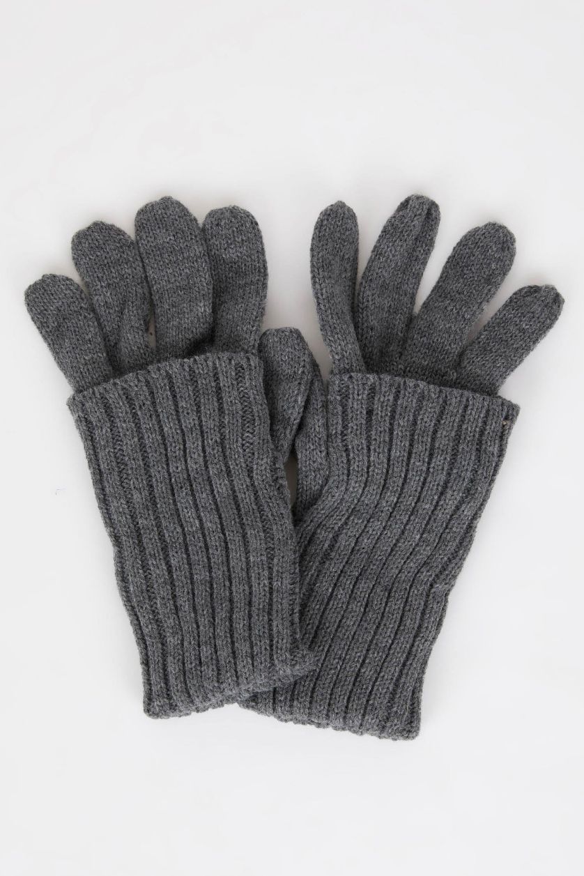 Kadın Antrasit Kadın Triko Eldiven