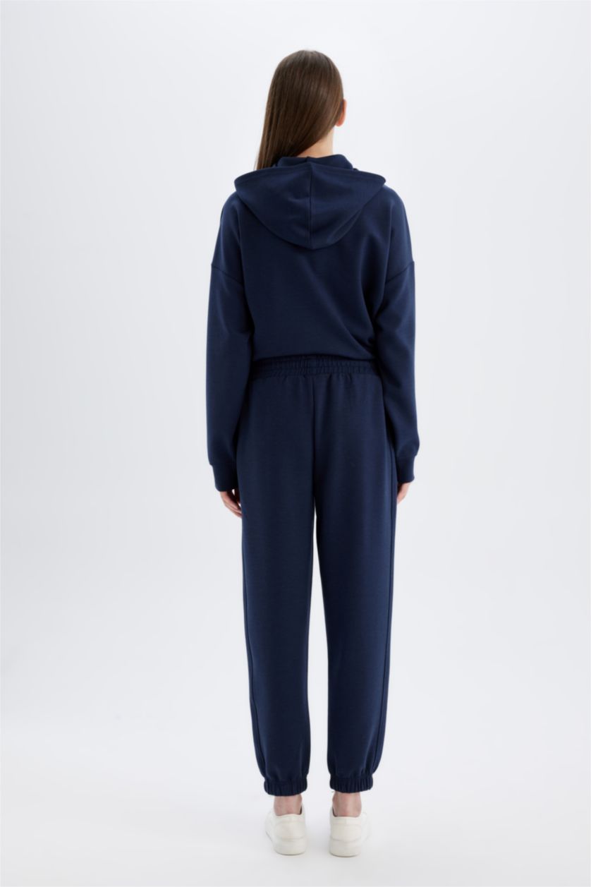 Women NAVY Jogger Standard Fit Scuba Fabric Trousers
