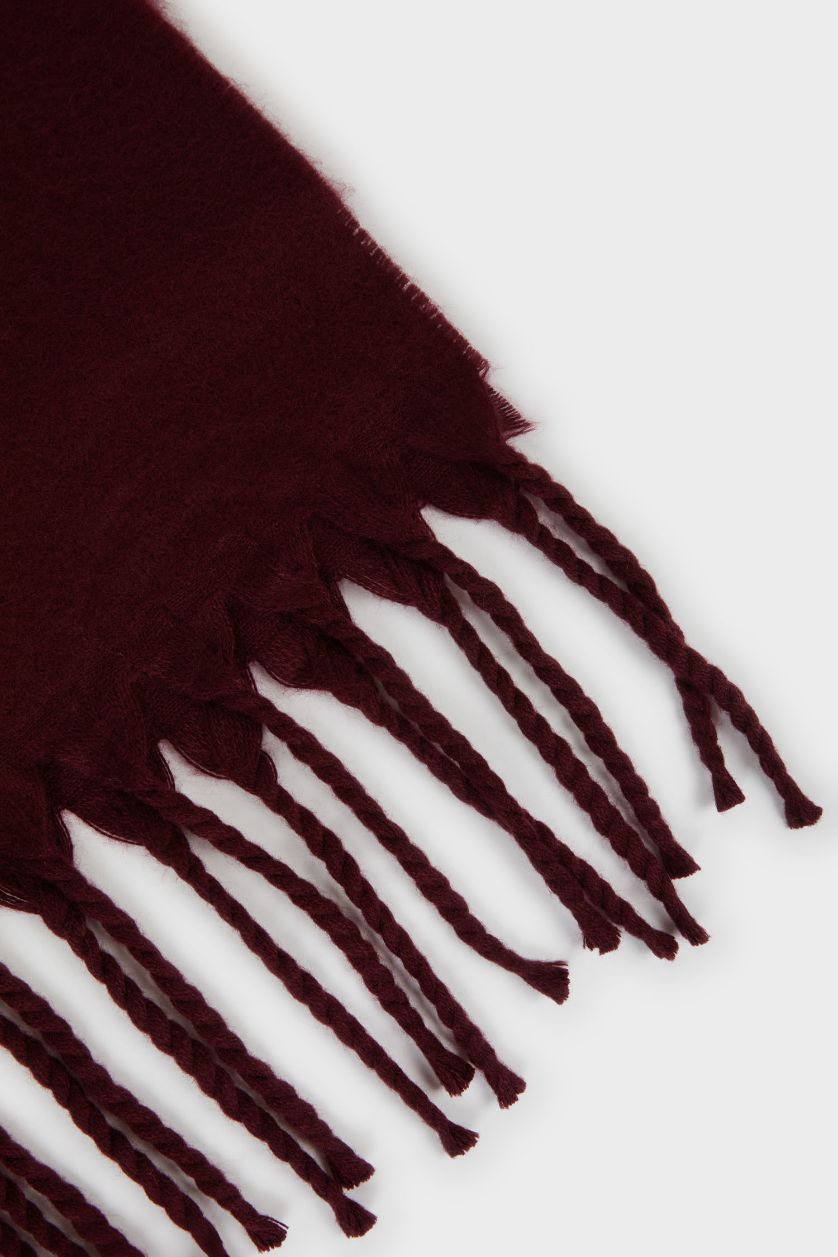 Kadın Bordo Kadın Atkı