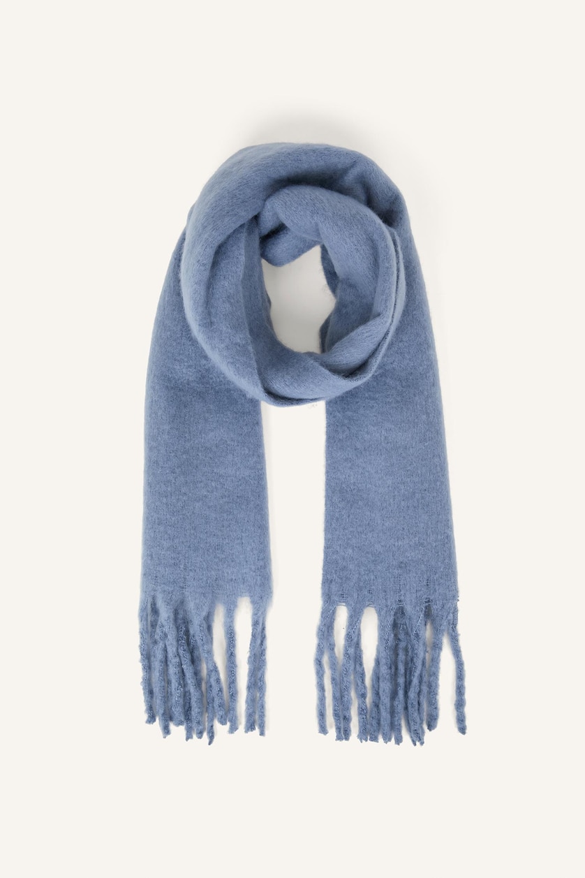 FEMRA Blue Woman Soft Textured Scarf