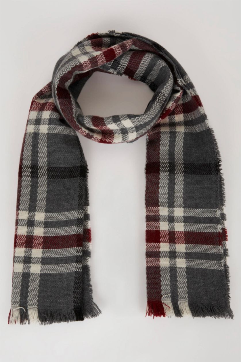 Women Anthracite Woman Thick Scarf