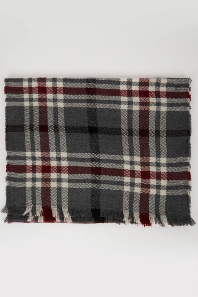 Women Anthracite Woman Thick Scarf