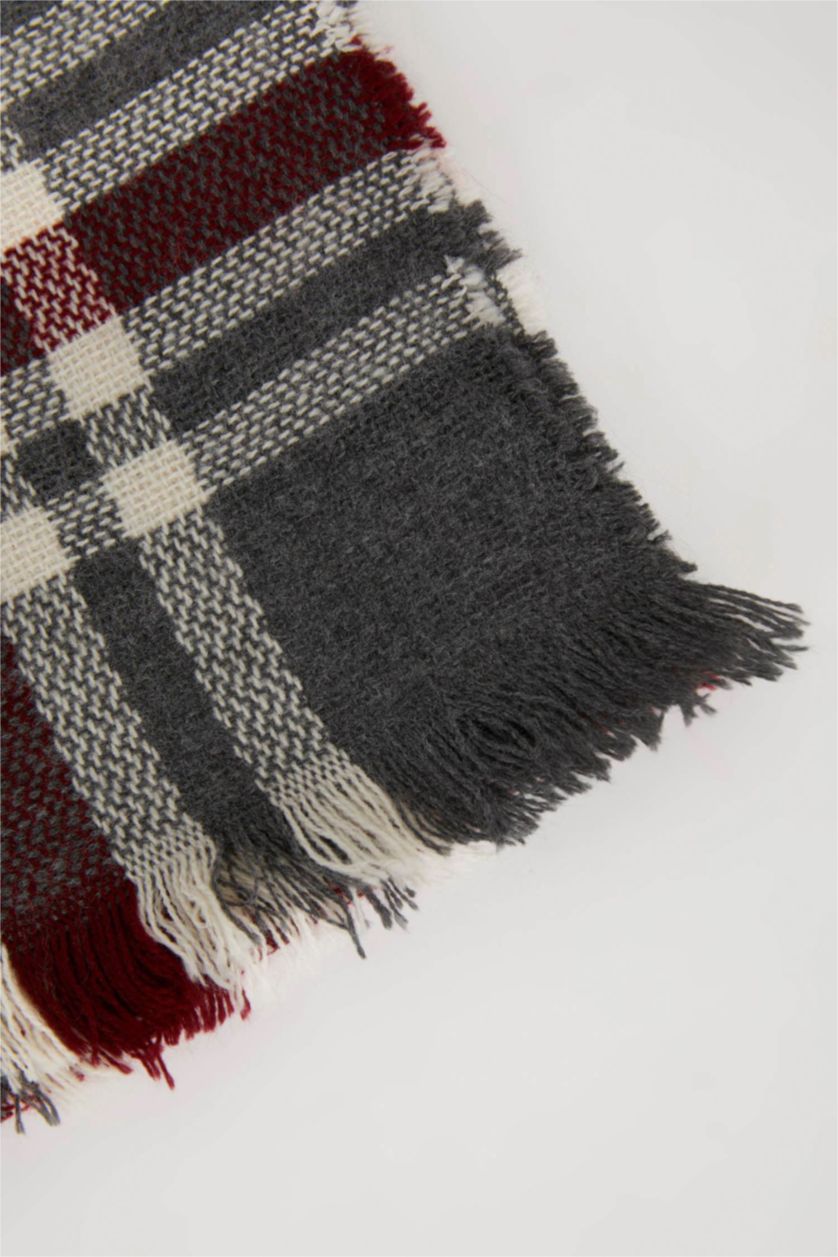 Women Anthracite Woman Thick Scarf