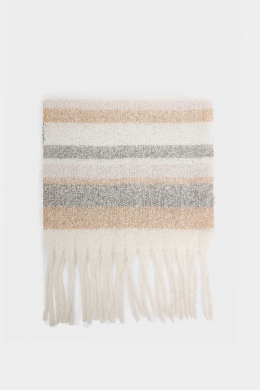 Woman Dark Brown Woman Neck Scarf