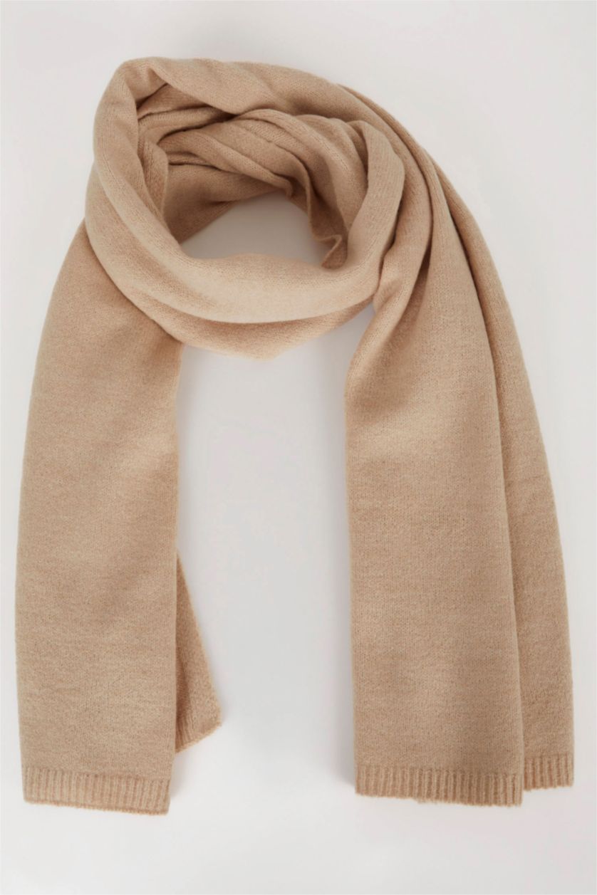 Kadın Bej Kadın Triko Atkı