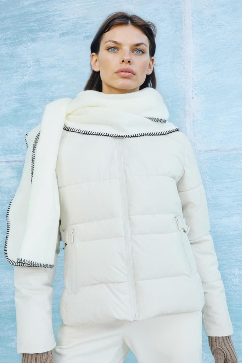 WOMAN Ecru Woman Scarf