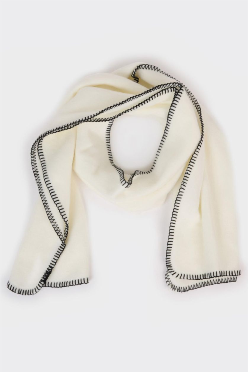 WOMAN Ecru Woman Scarf