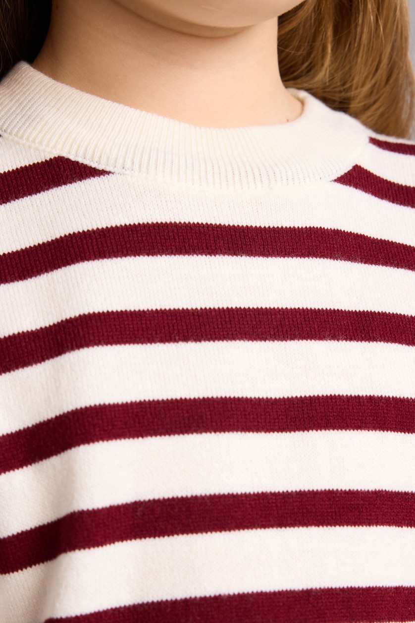 Young Girls - Teen Girls Bordeaux Girl Standard Fit Crew Neck Pullover