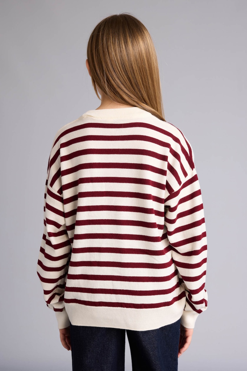 Young Girls - Teen Girls Bordeaux Girl Standard Fit Crew Neck Pullover