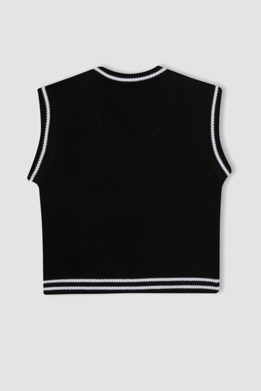 GIRLS & TEENS Black بلوفر كت قصة عادية
