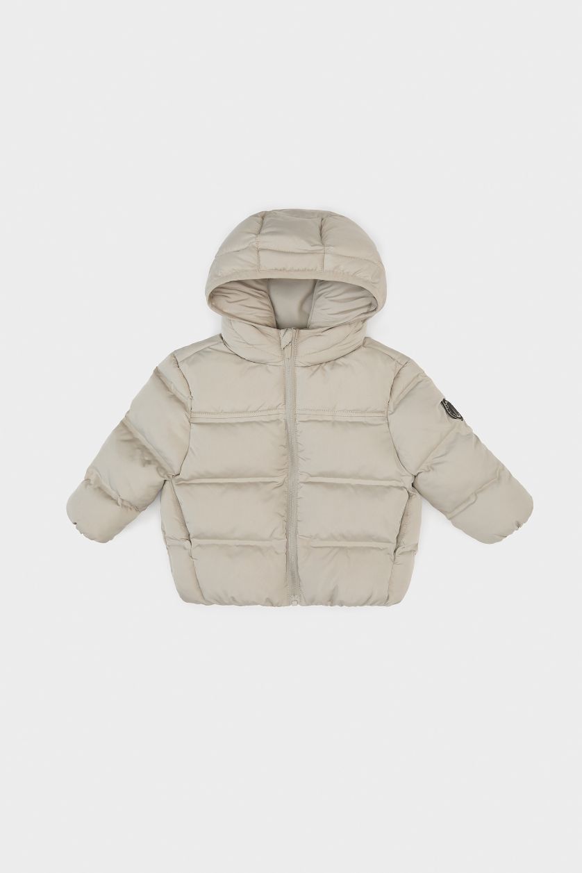 Сәби Ұл Сұр Сәби Ұл жапсырма Пальто