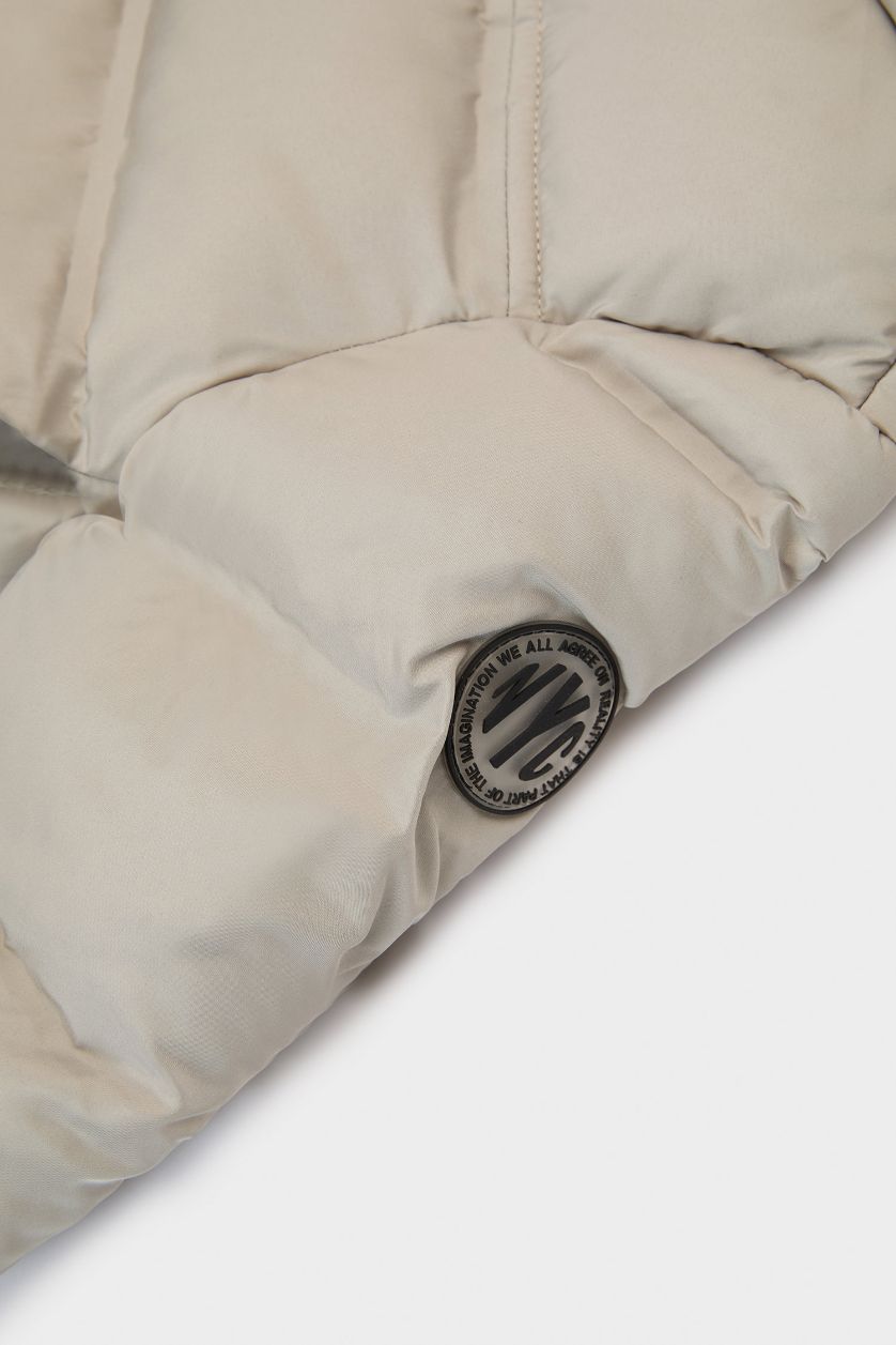 Сәби Ұл Сұр Сәби Ұл жапсырма Пальто