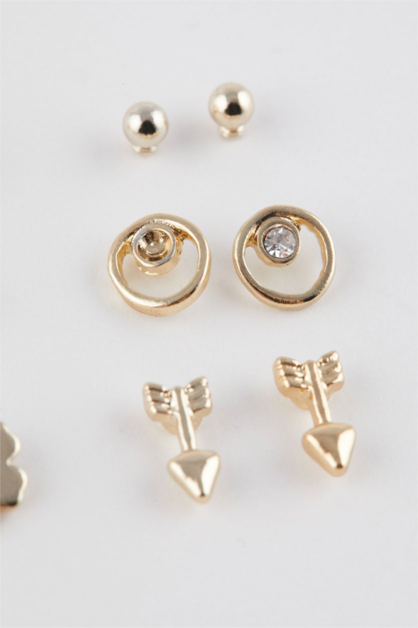 FEMME Altın Lot de 6 paires de Boucles d'oreilles dorées pour femme